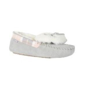 Barbour Darcie Slippers Pink/Gray 7 NWT (Note)